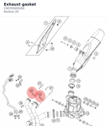Diagram preview: Exhaust gasket (C90705005000)
