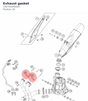 Diagram preview: Exhaust gasket (C90705005000)