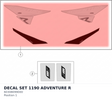 Diagram preview: DECAL SET 1190 ADVENTURE R (60308099000)