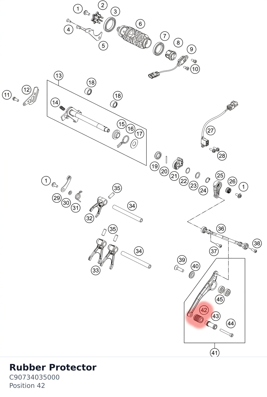 Diagram preview: Rubber Protector (C90734035000)