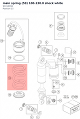 Diagram preview: main spring (59) 100-130.0 shock white (91010398)