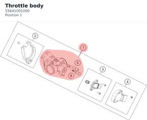 Diagram preview: Throttle body (55641001000)