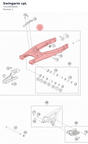 Diagram preview: Swingarm cpl. (72104030044)
