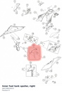 Diagram preview: Inner fuel tank spoiler, right (A60708024033)