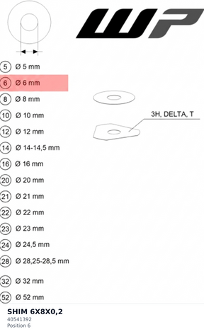 Diagram preview: SHIM 6X8X0,2 (40541392)