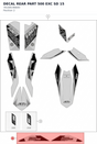 Diagram preview: DECAL REAR PART 500 EXC SD  15 (78108196600)