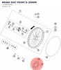 Diagram preview: BRAKE DISC FRONT D 260MM (72009060000)