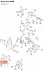 Diagram preview: BRACE FENDER (A60108109000)