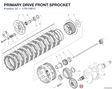 PRIMARY DRIVE FRONT SPROCKET 17011661C diagram position