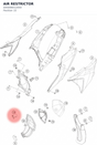 Diagram preview: AIR RESTRICTOR (A45006012050)
