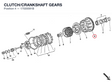CLUTCH/CRANKSHAFT GEARS