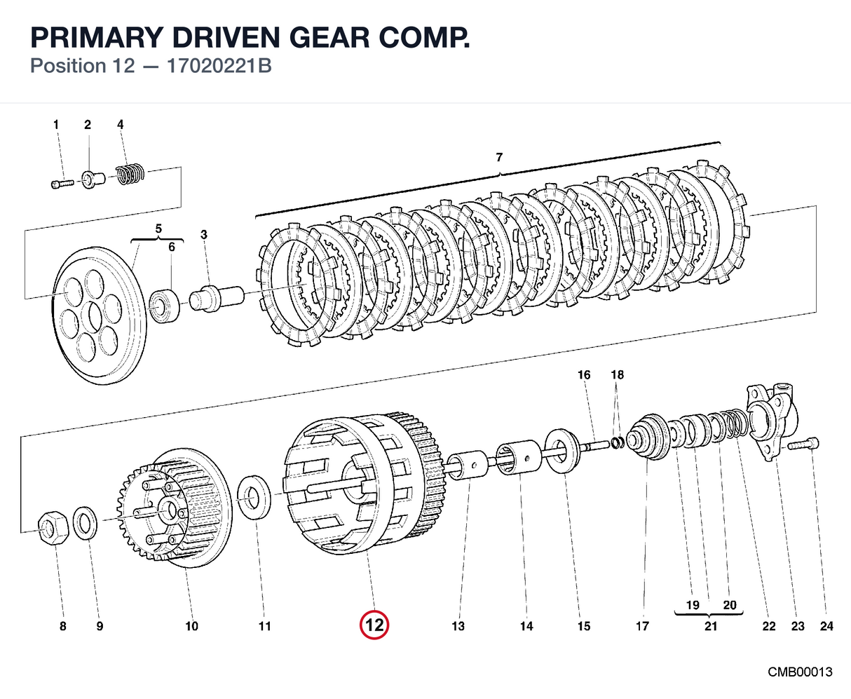 PRIMARY DRIVEN GEAR COMP.
