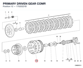 PRIMARY DRIVEN GEAR COMP.