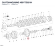 CLUTCH HOUSING ASSYTZ32/59