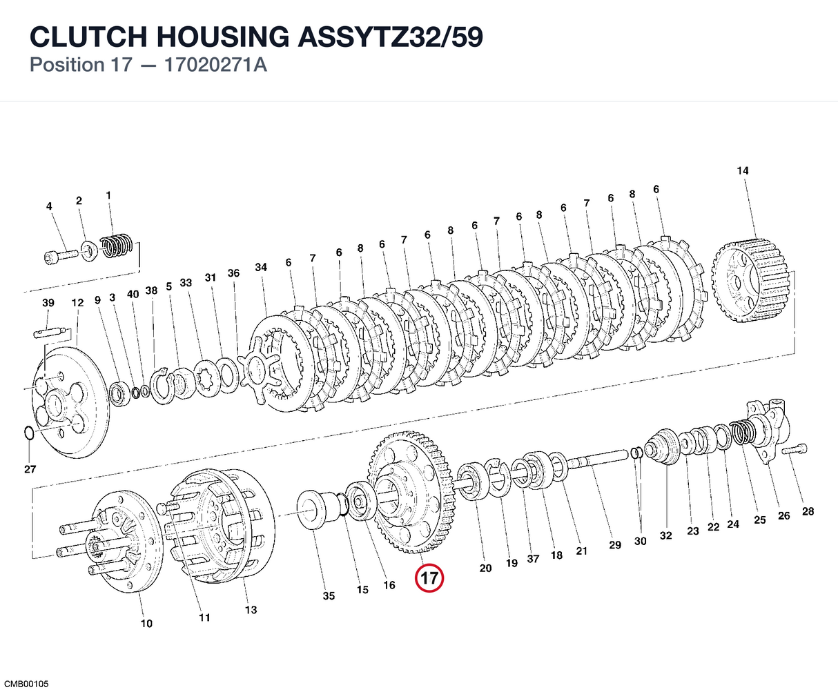 CLUTCH HOUSING ASSYTZ32/59