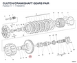 CLUTCH/CRANKSHAFT GEARS PAIR
