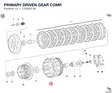 PRIMARY DRIVEN GEAR COMP.