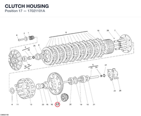 CLUTCH HOUSING 17021101A diagram position