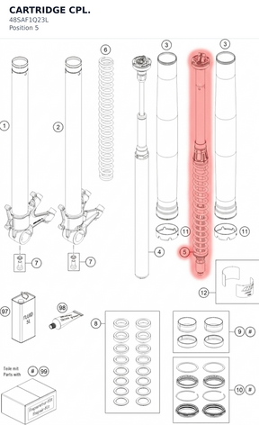 Diagram preview: CARTRIDGE CPL. (48SAF1Q23L)