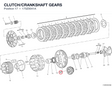 CLUTCH/CRANKSHAFT GEARS