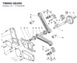 TIMING GEARS 17120191B diagram position