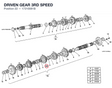 DRIVEN GEAR 3RD SPEED