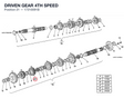 DRIVEN GEAR 4TH SPEED
