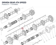DRIVEN GEAR 4TH SPEED