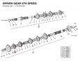 DRIVEN GEAR 5TH SPEED
