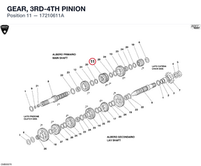 GEAR, 3RD-4TH PINION