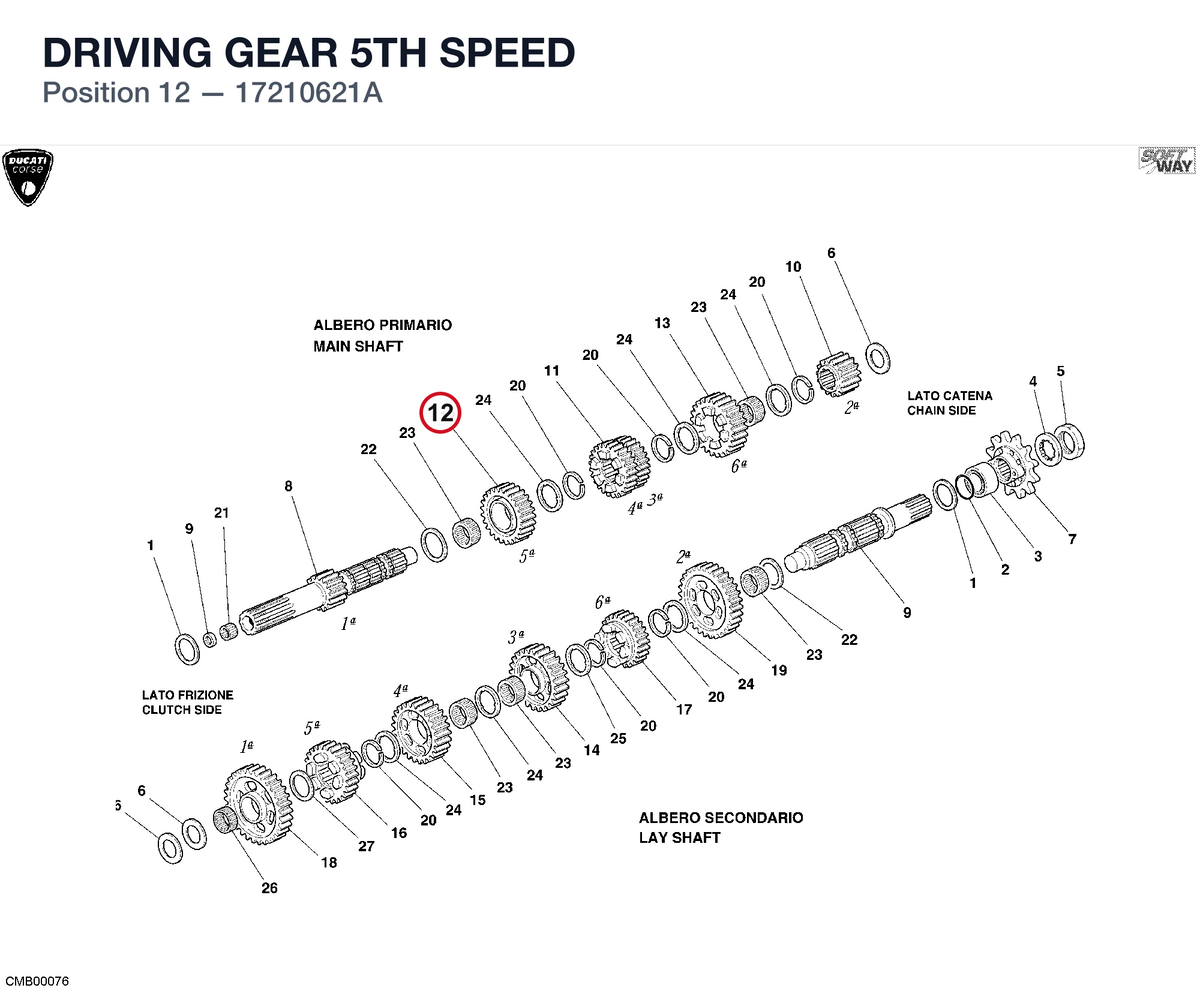 DRIVING GEAR 5TH SPEED