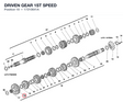 DRIVEN GEAR 1ST SPEED