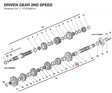 DRIVEN GEAR 2ND SPEED