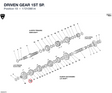 DRIVEN GEAR 1ST SP.