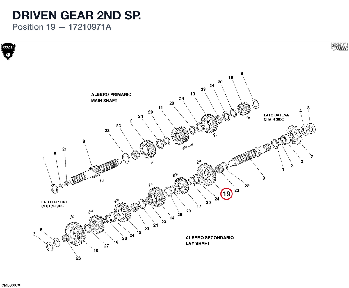 DRIVEN GEAR 2ND SP.