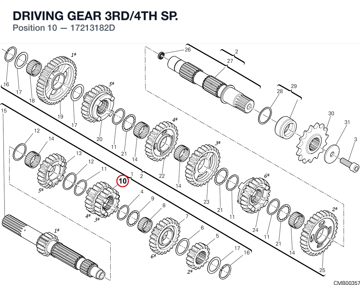 DRIVING GEAR 3RD/4TH SP.