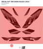 Diagram preview: DECAL KIT 390 DUKE BLACK  2014 (90208199000)