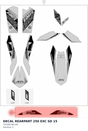Diagram preview: DECAL REARPART 250 EXC SD 15 (78108196100)