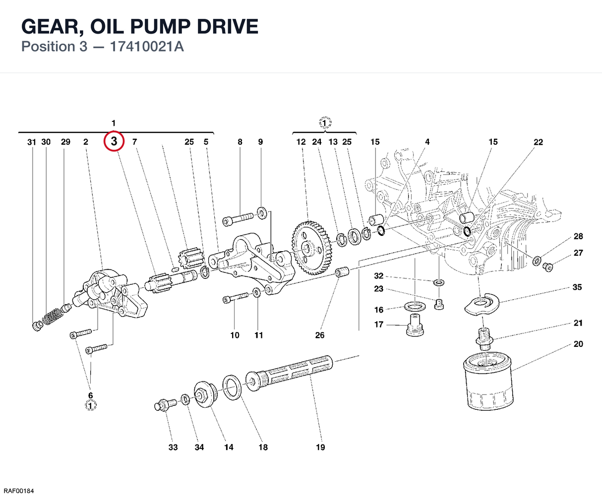 GEAR, OIL PUMP DRIVE
