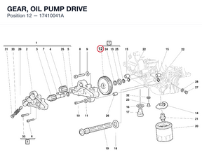 GEAR, OIL PUMP DRIVE