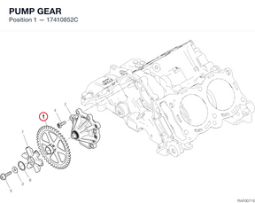 PUMP GEAR 17410852C diagram position