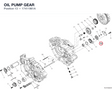 OIL PUMP GEAR 17411961A diagram position