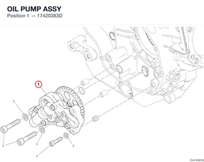 OIL PUMP ASSY 17420383D diagram position