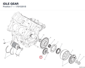 IDLE GEAR 17610281B diagram position