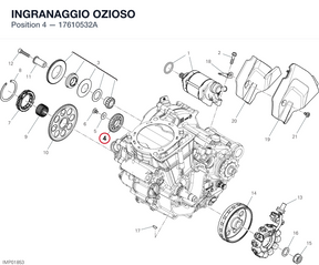 INGRANAGGIO OZIOSO 17610532A diagram position