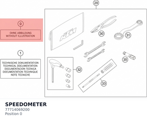 Diagram preview: SPEEDOMETER (77714069200)