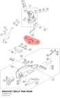 Diagram preview: BRACKET BELLY PAN REAR (90808027001)