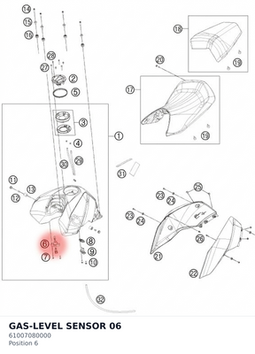Diagram preview: GAS-LEVEL SENSOR            06 (61007080000)