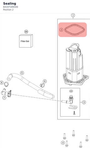 Diagram preview: Sealing (64107189000)