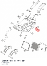 Diagram preview: Cable holder air filter box (63506002060)